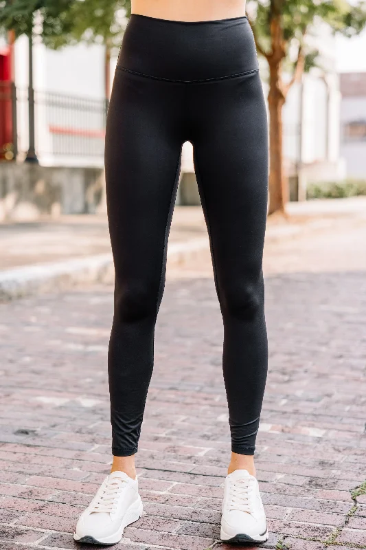 Feel The Energy Black Leggings