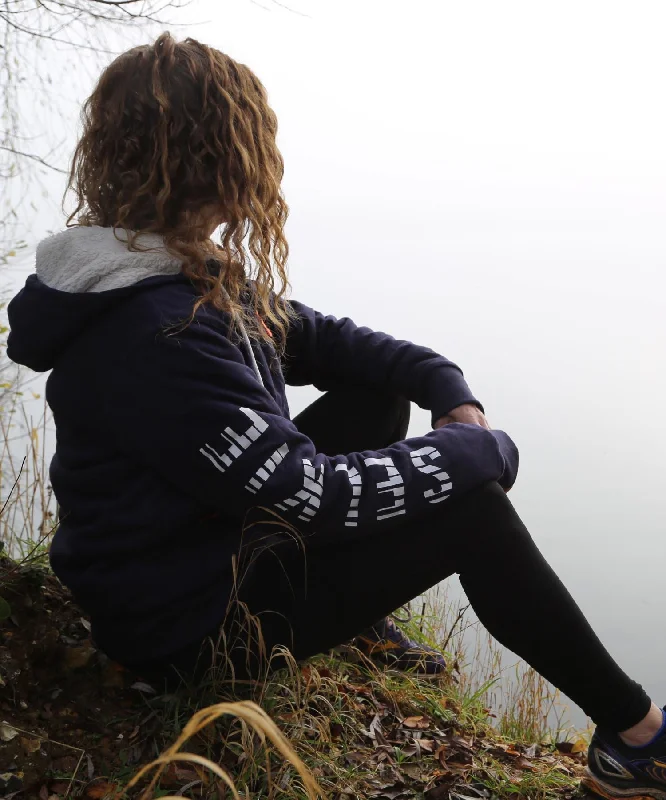 Women's Hooded Sweatshirts with Side PocketsSELKIE SHERPA - UNISEX NAVY