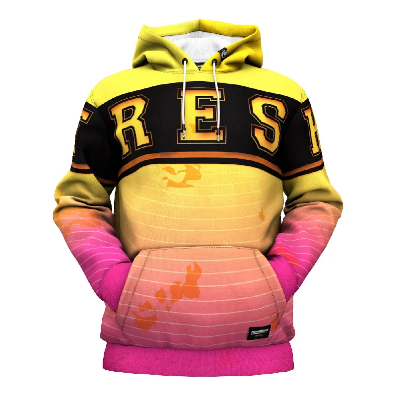 Women's Hooded Sweatshirts with Breathable FabricYellow To Pink Hoodie