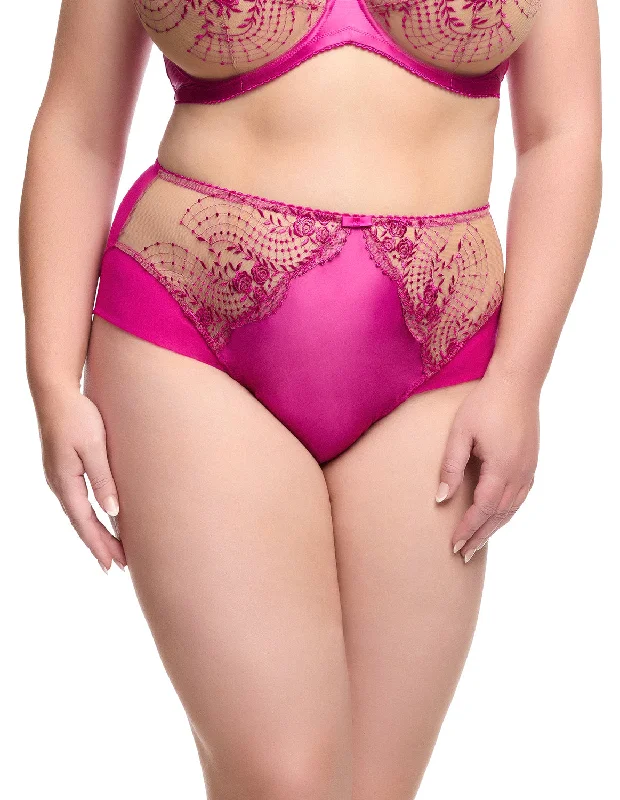 eco-friendly underwear made from sustainable materialsJulies Roses High Waist Brief - Rubine