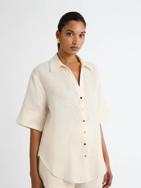 Women's Blouse for BusinessLEO LINEN SHIRT