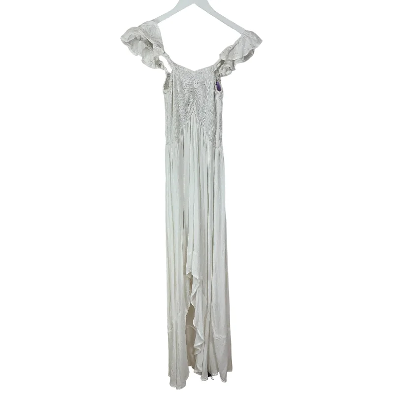 Women's V-Neck DressesDress Casual Maxi By Clothes Mentor In White, Size: M