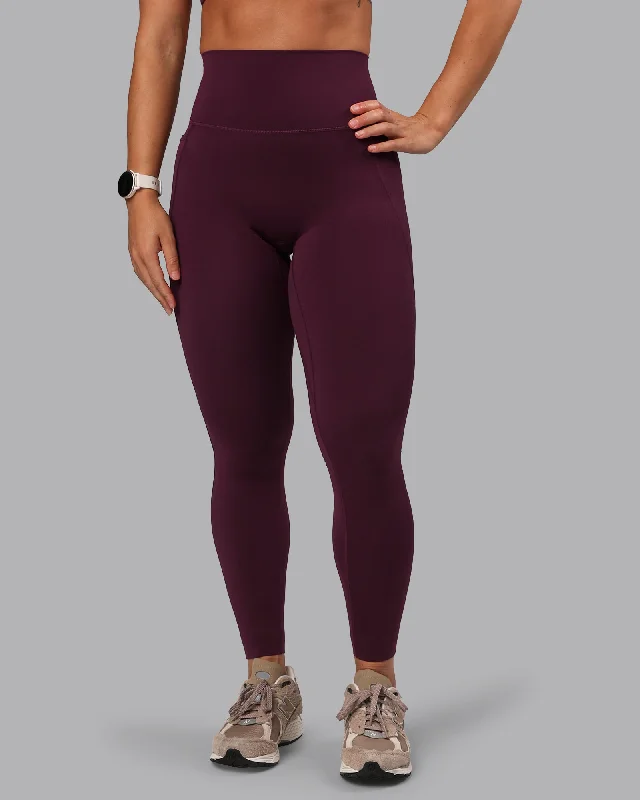 Elixir Full Length Tight With Pockets - Cherry Lacquer