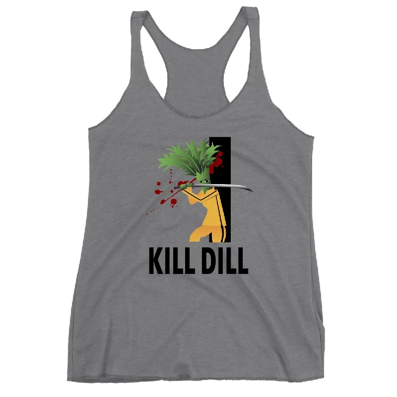 Women's Blouse with V-Shaped HemMovie The Food™ "Kill Dill" Women's Racerback Tank Top