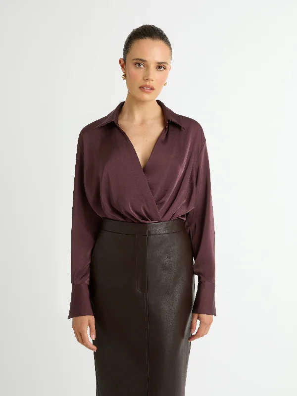 Women's Blouse with V-Shaped CollarAVA SHIRT