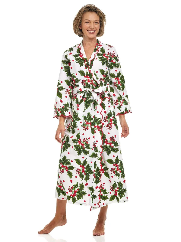 women's pajamas for everyday loungingHoliday Print Classic Robe