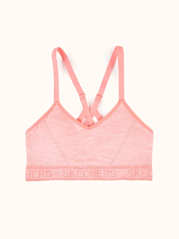 wireless bra for breastfeedingSeamless Strappy Sports Bra - Lilac