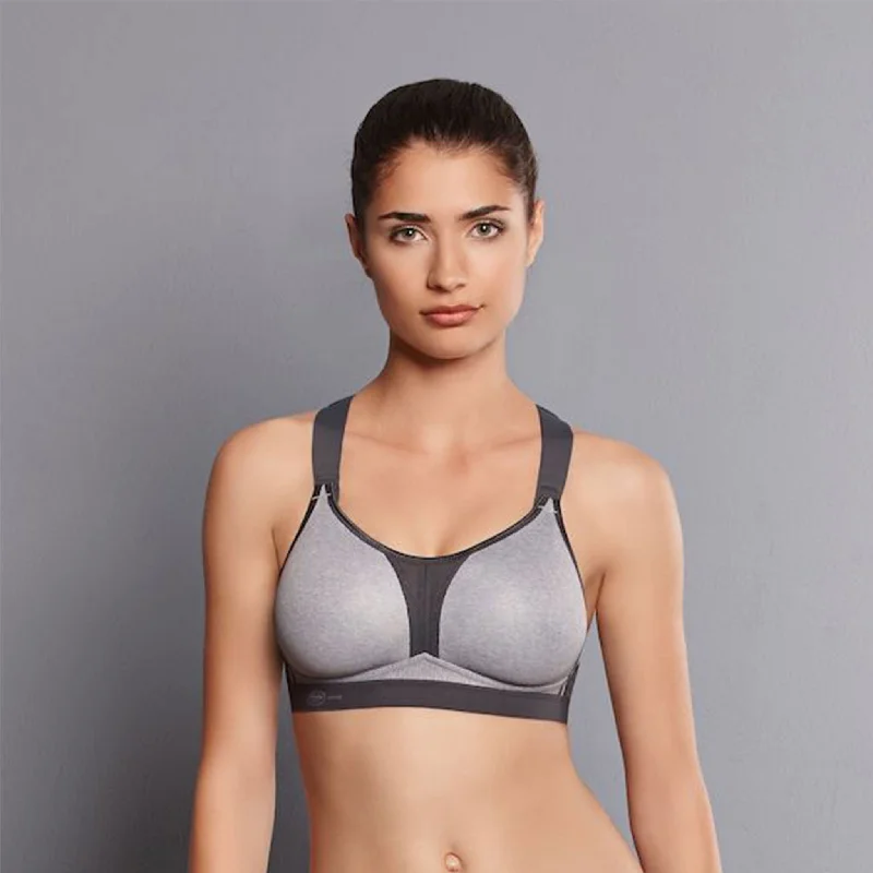 seamless bra with lace detailingDynamiX Star Heather Grey by Anita