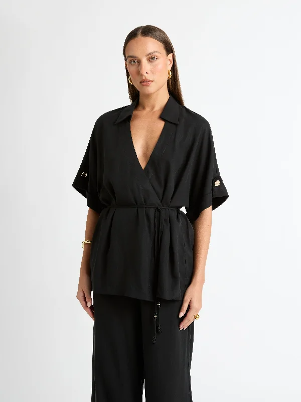 Women's Blouse with Narrow CollarPRAGUE SHIRT