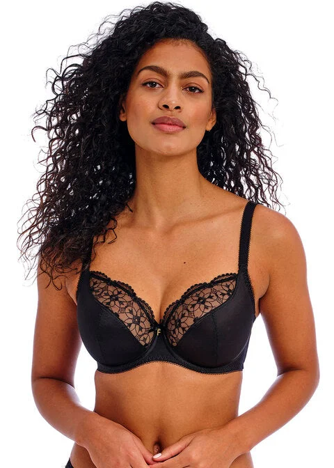 convertible bra for strapless dressesHallie Black Uw Plunge Bra