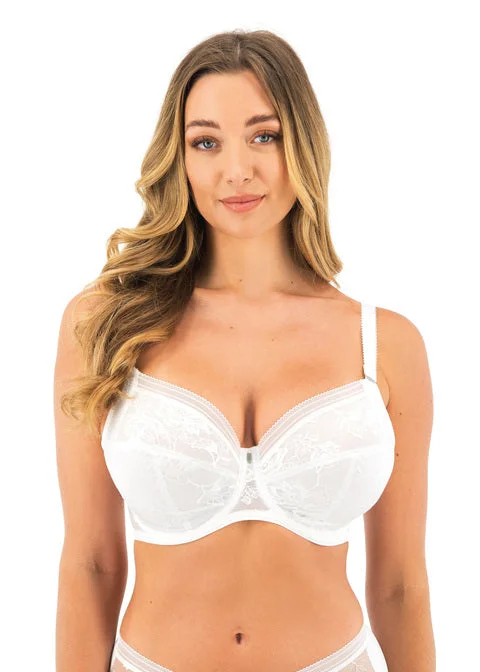 wireless mastectomy bra with soft cupsFusion Lace White Uw Full Cup Side Support Bra