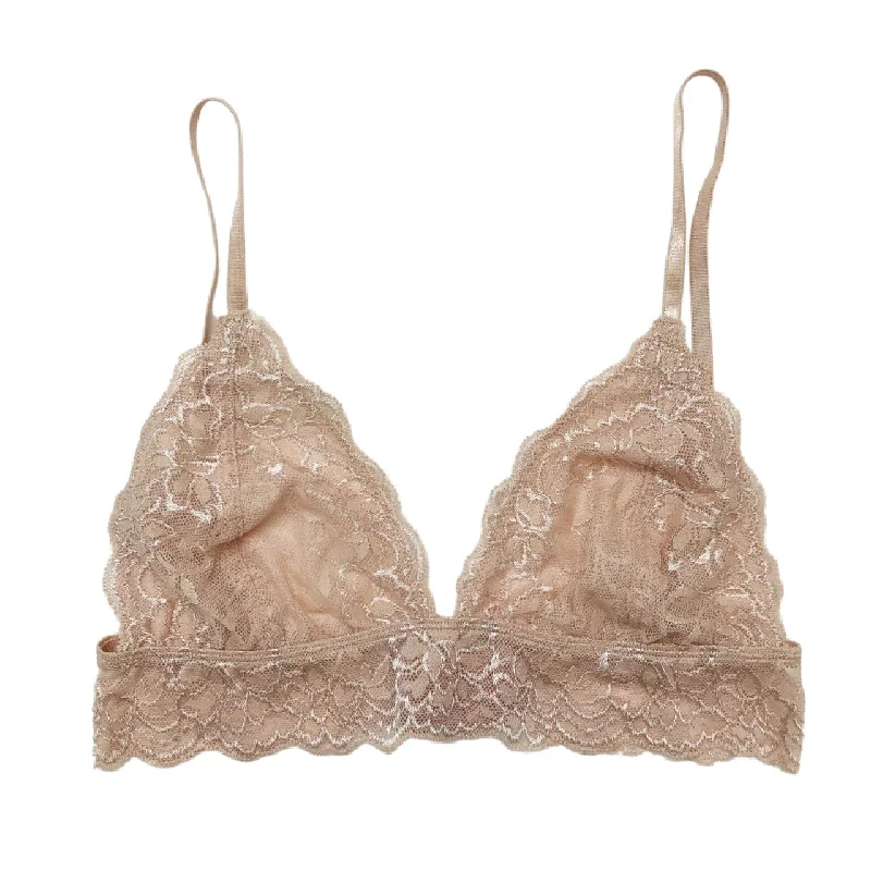 adhesive stick-on bra for special occasionsBeige Lace Scalloped Bralette