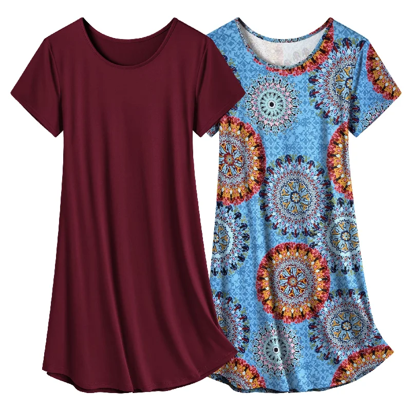 Blue Boho/Maroon