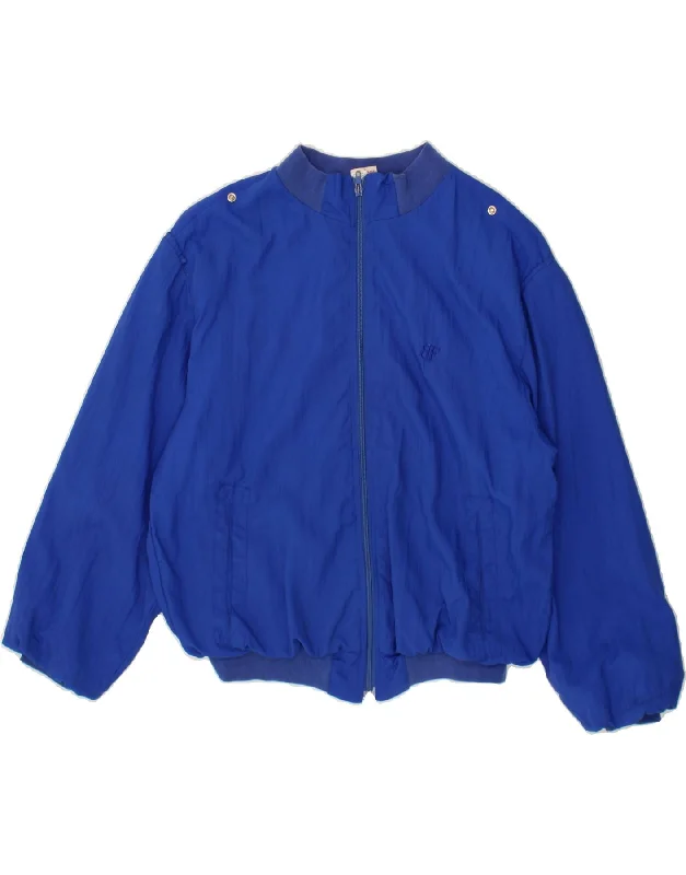 Women's Coats with Fur TrimBELFE Womens Bomber Jacket UK 20 2XL Blue Polyamide