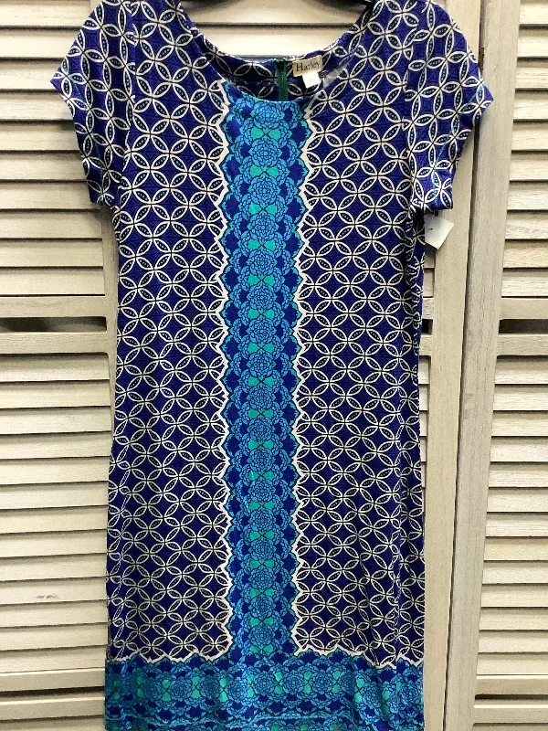 Women's Shawl Collar DressesBlue Dress Casual Short Hatley, Size S