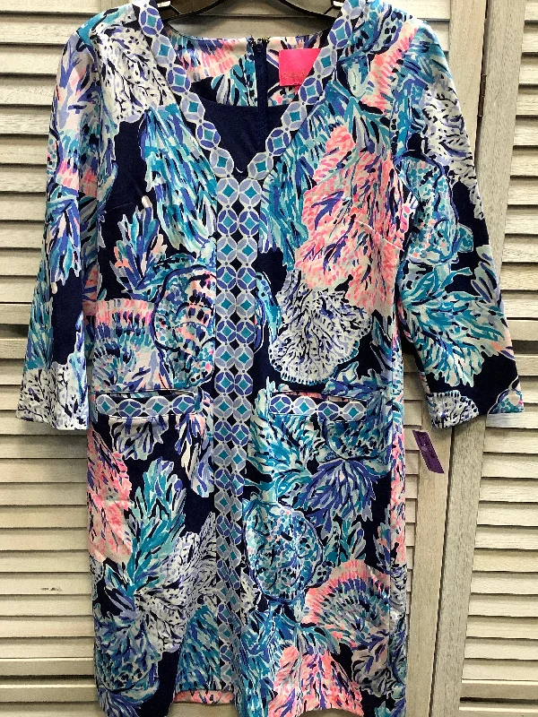 Women's Mandarin Collar DressesMulti-colored Dress Casual Short Lilly Pulitzer, Size S